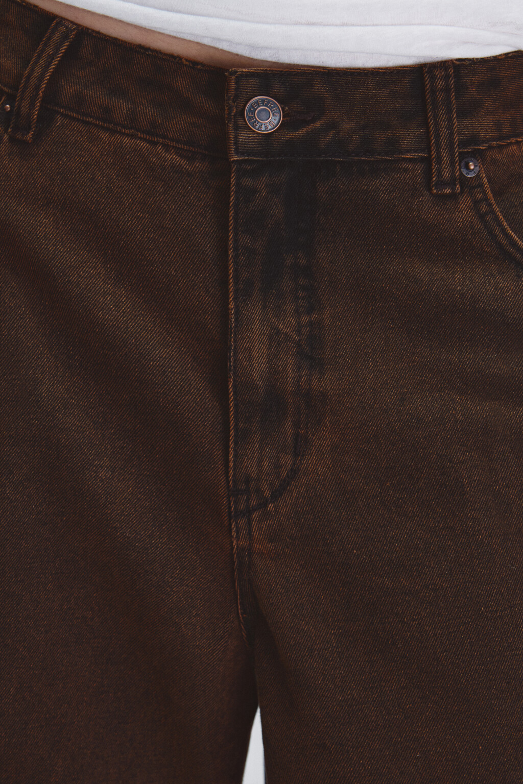 Джинсы baggy fit со средней посадкой - цвет коричневый - 5