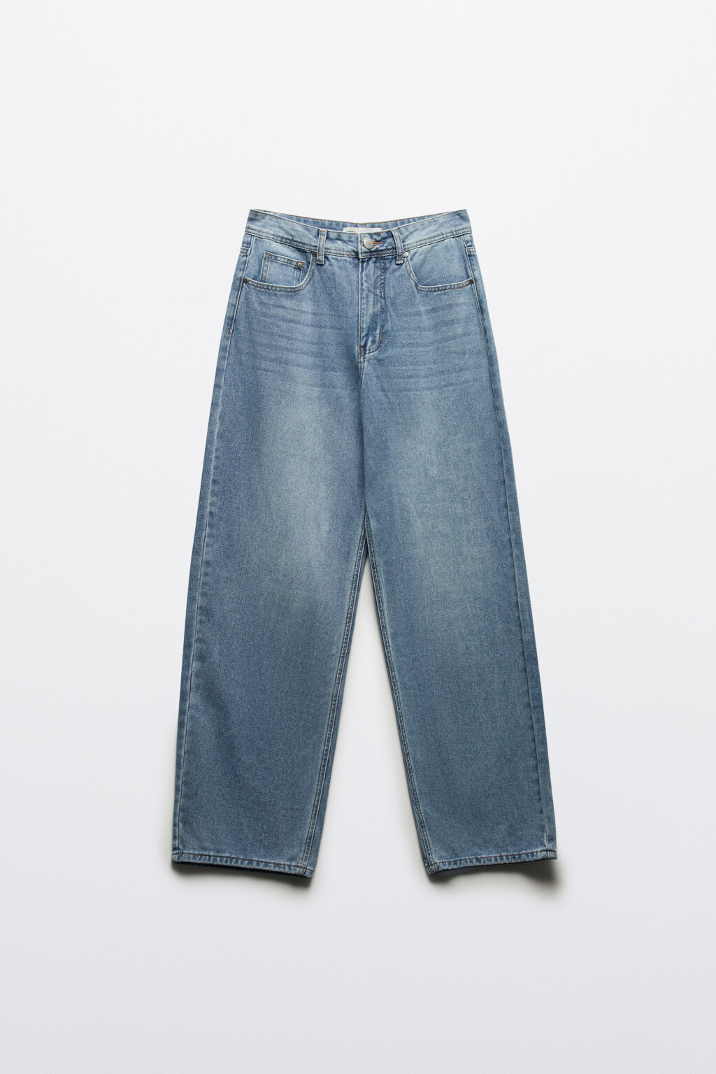 Джинсы baggy fit со средней посадкой - цвет голубой - 8