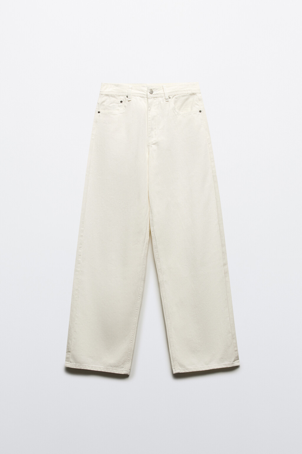 Джинсы baggy fit со средней посадкой - цвет белый - 7