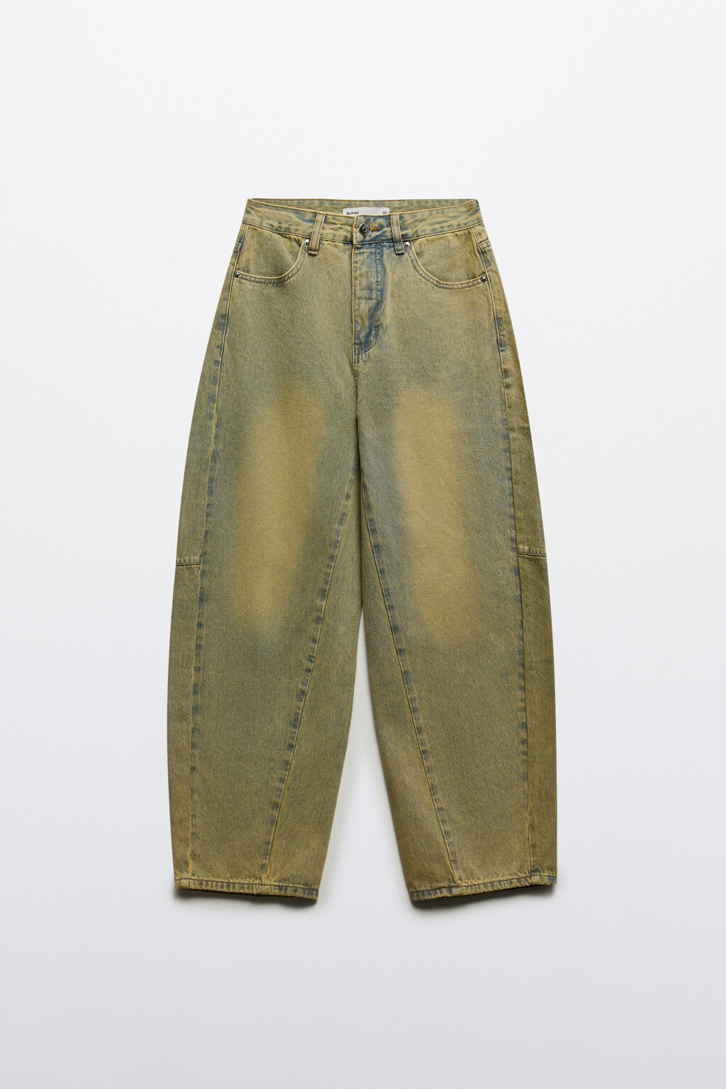 Джинсы barrel fit с высокой посадкой - цвет синий - 8