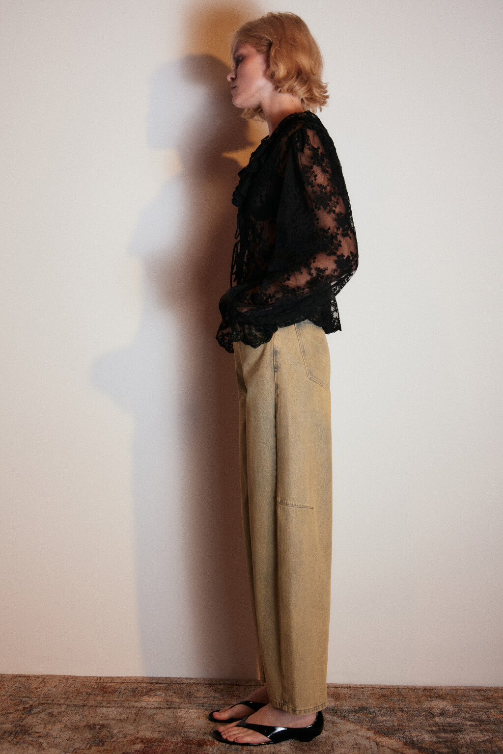 Джинсы barrel fit с высокой посадкой - цвет синий - 2