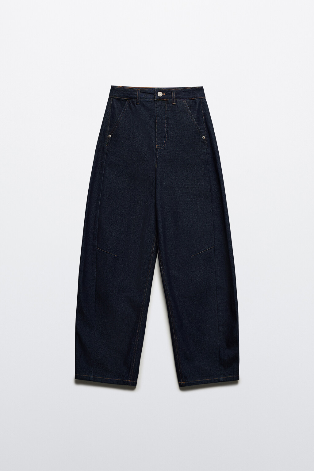 Джинсы barrel fit с высокой посадкой - цвет синий - 8