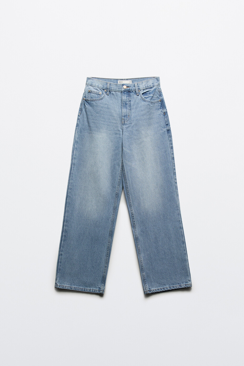 Джинсы прямые со средней посадкой - цвет голубой - 7