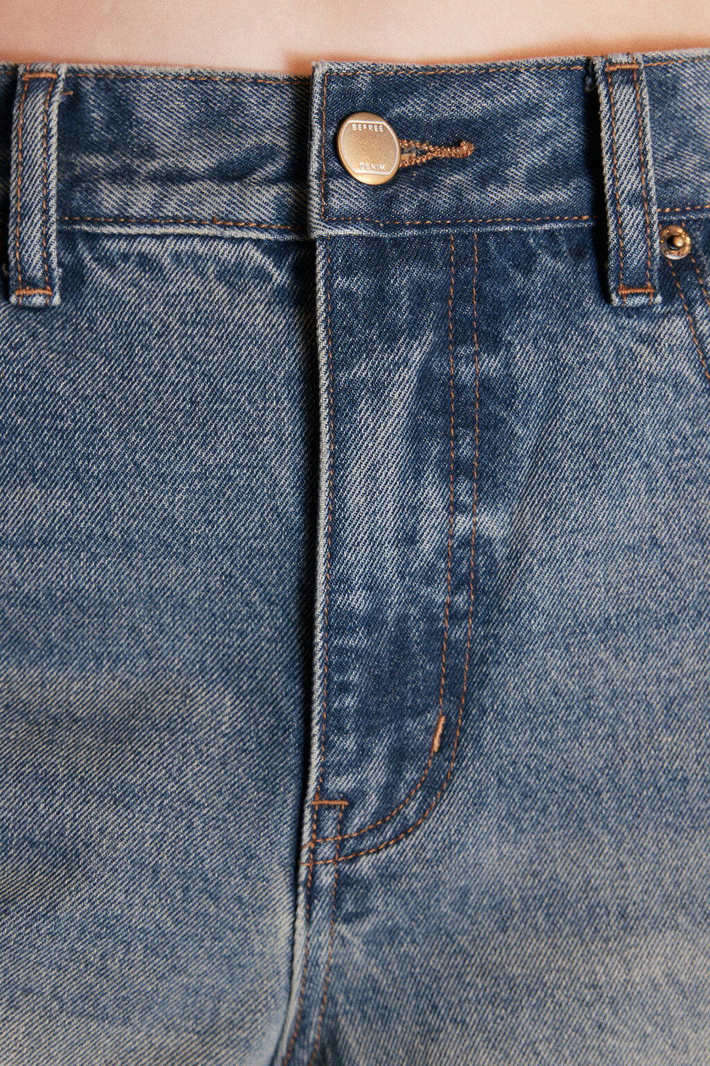 Джинсы прямые со средней посадкой - цвет синий - 6