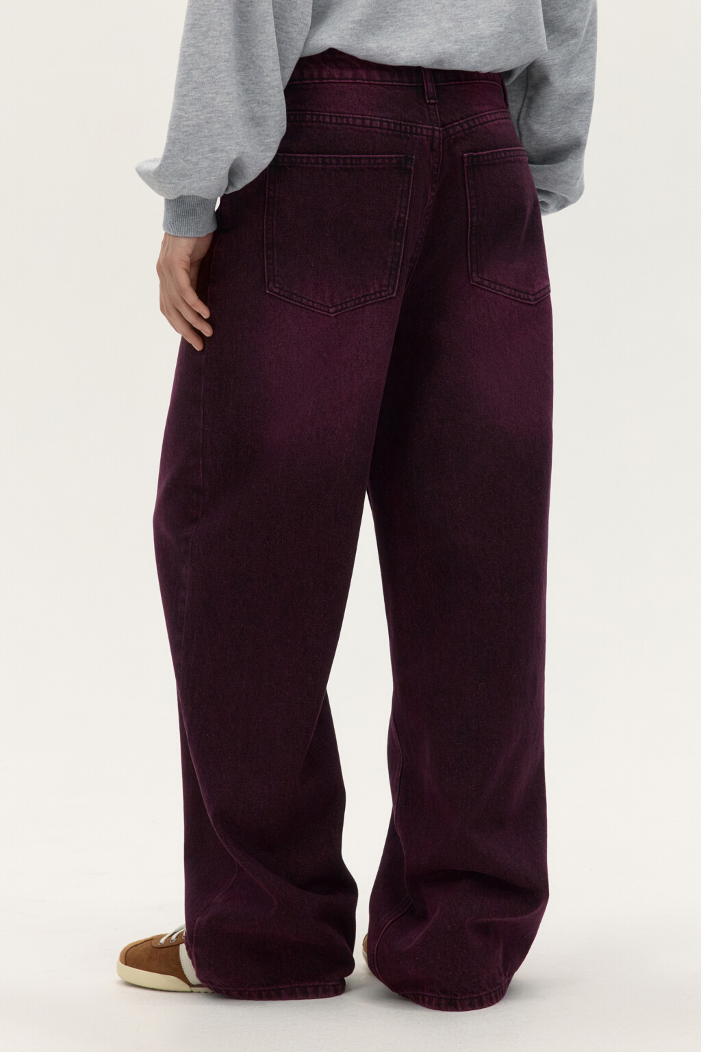 Джинсы baggy fit со средней посадкой - цвет темный тинт - 3