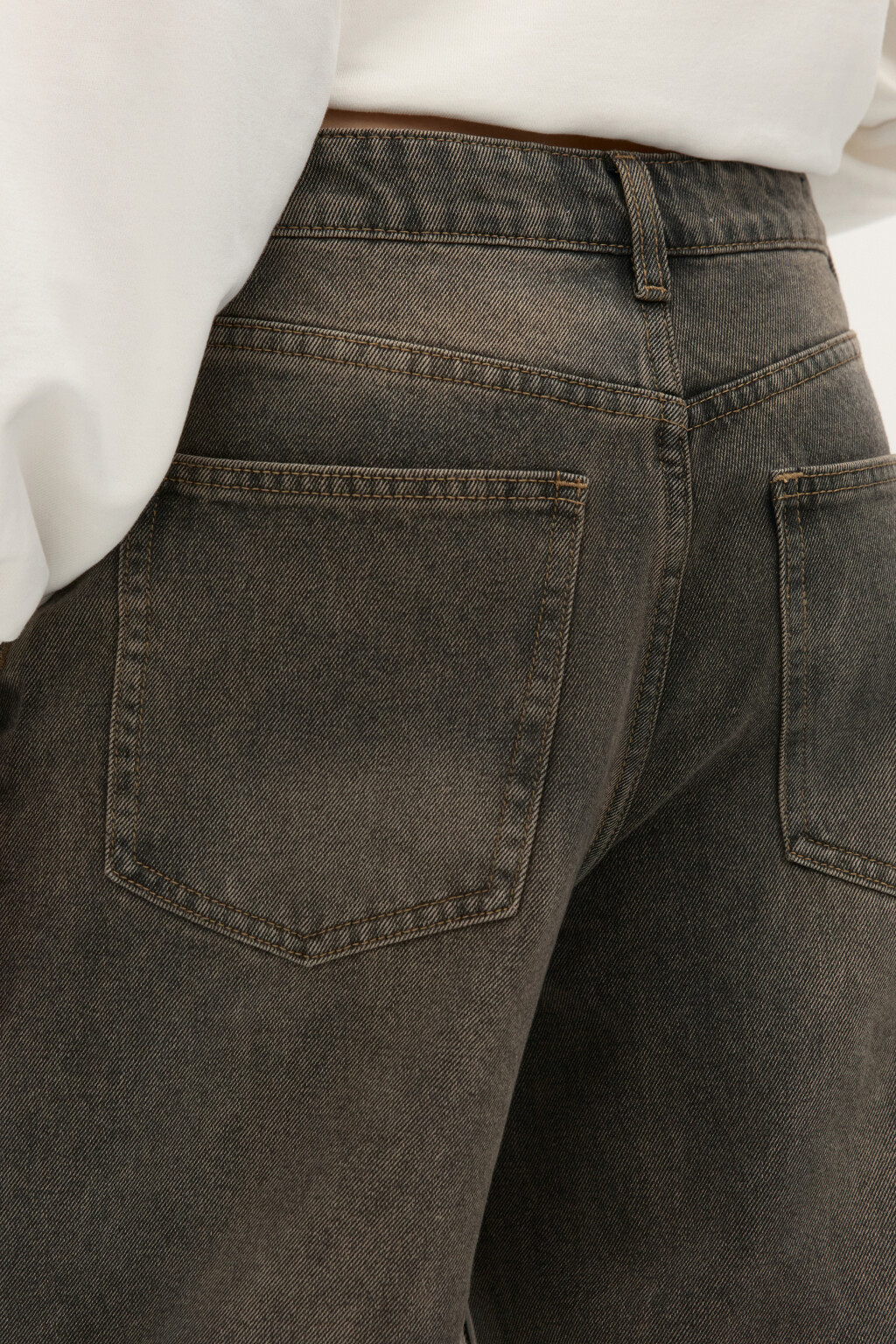 Джинсы baggy fit со средней посадкой - цвет коричневый - 6