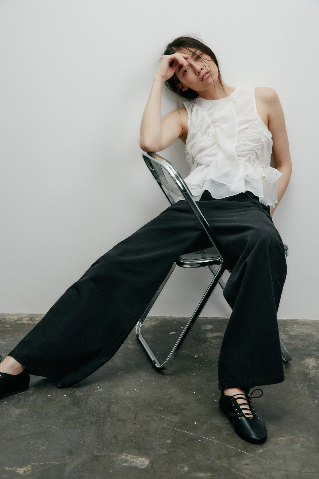 Джинсы baggy fit со средней посадкой - цвет черный - 9