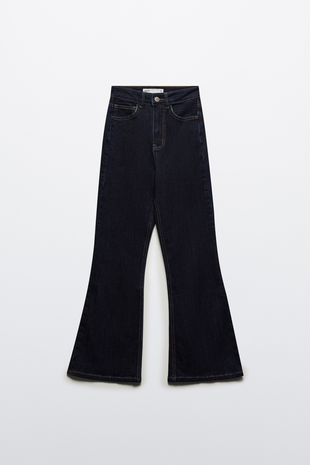 Джинсы клеш укороченные - цвет синий - 9