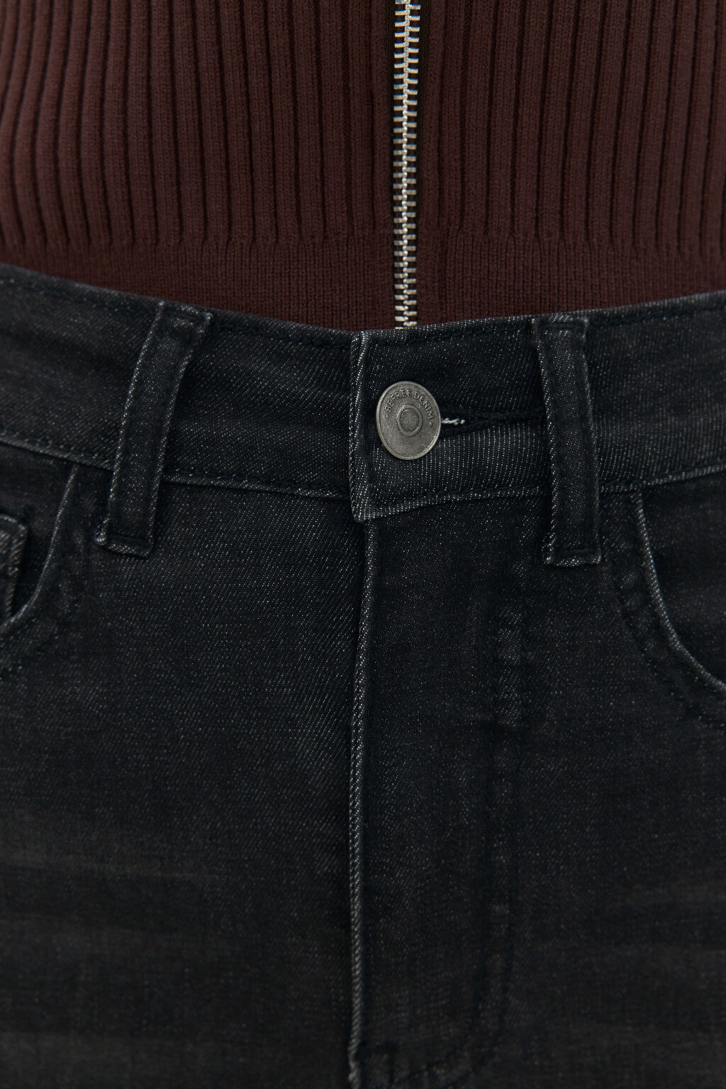 Джинсы клеш укороченные - цвет серый - 5