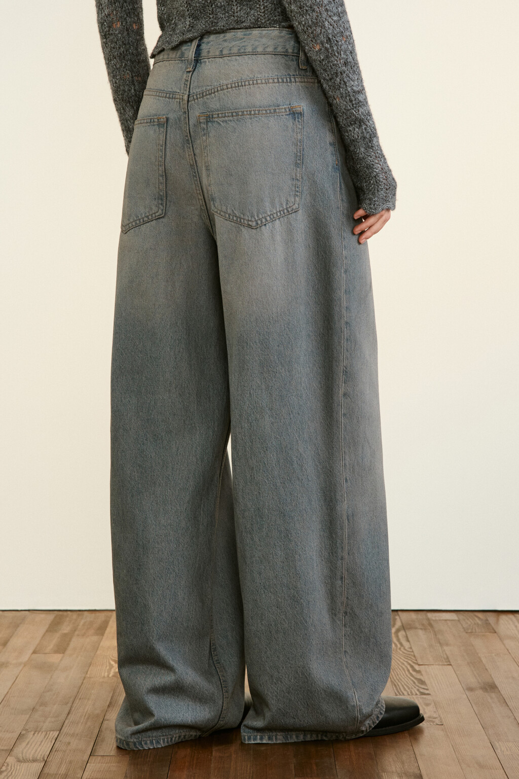 Джинсы baggy fit с низкой посадкой - цвет синий - 3