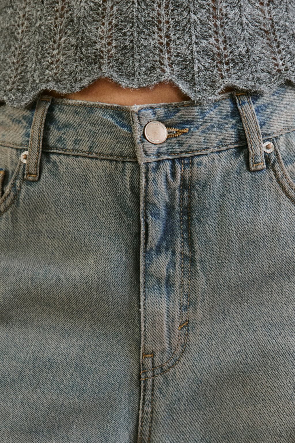 Джинсы baggy fit с низкой посадкой - цвет синий - 5