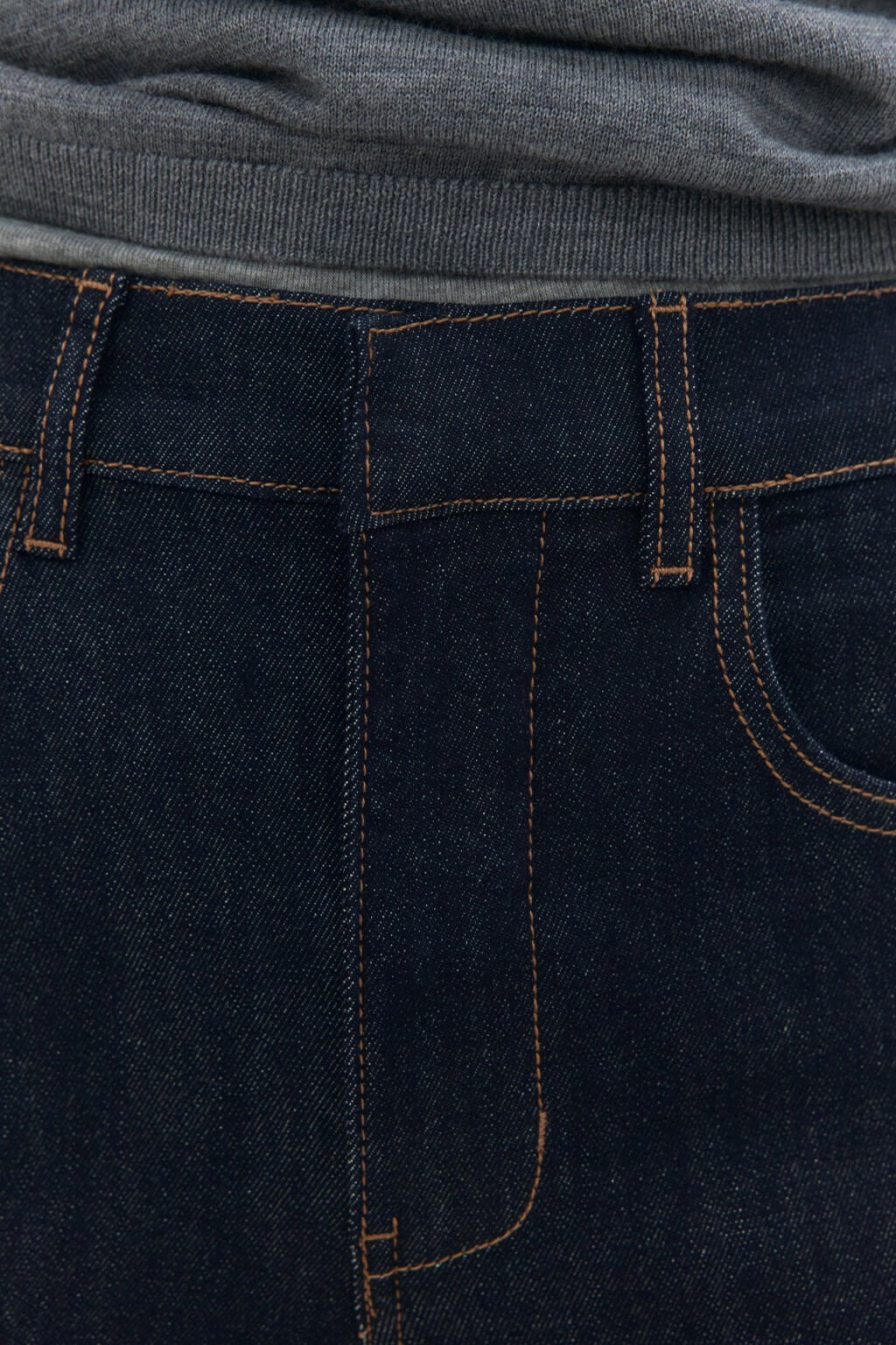 Джинсы широкие укороченные - цвет синий - 5