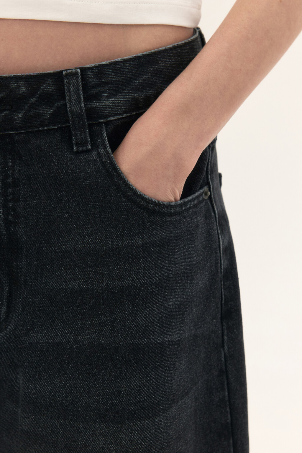 Джинсы baggy fit со средней посадкой - цвет серый - 6