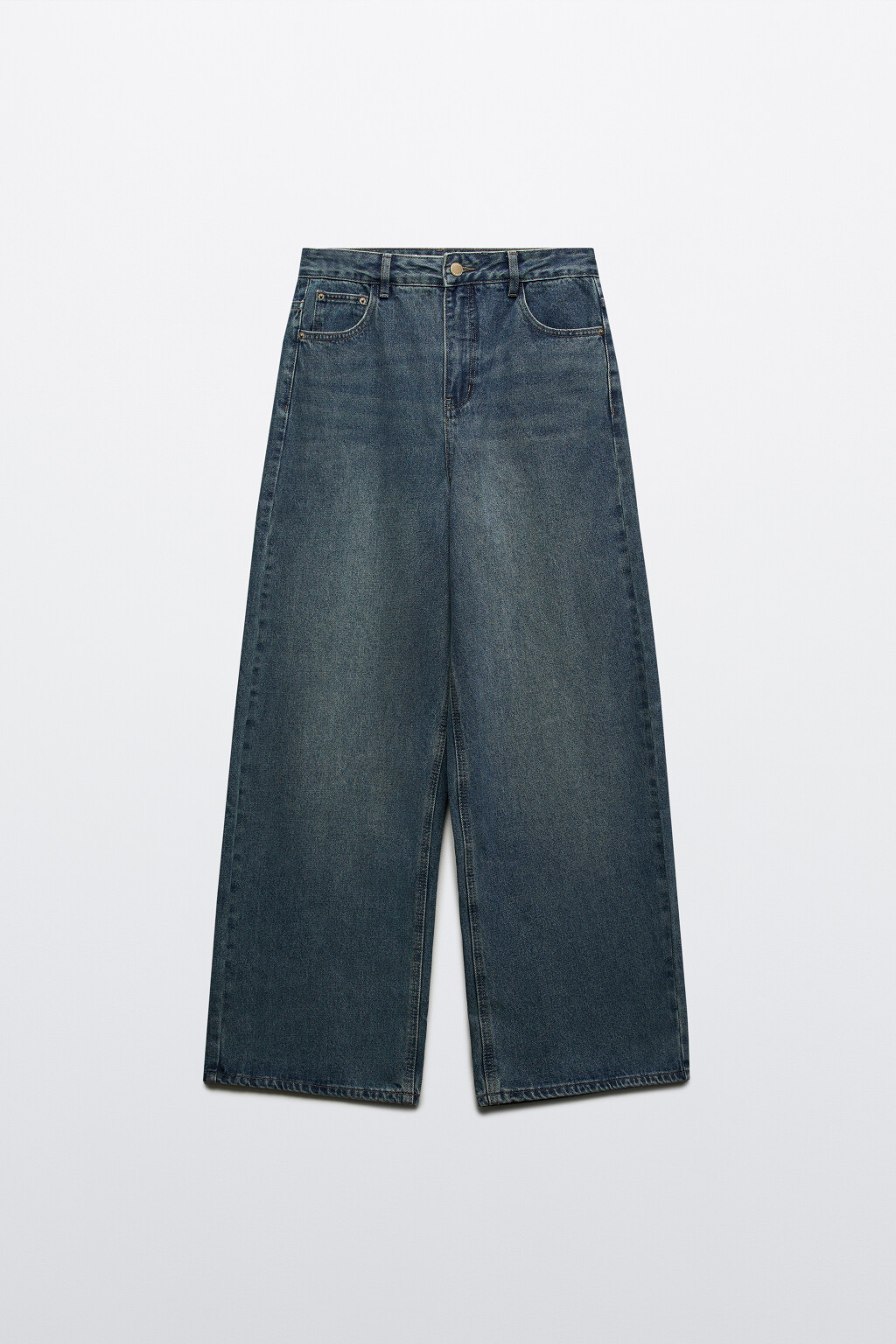 Джинсы baggy fit со средней посадкой - цвет темный тинт - 7