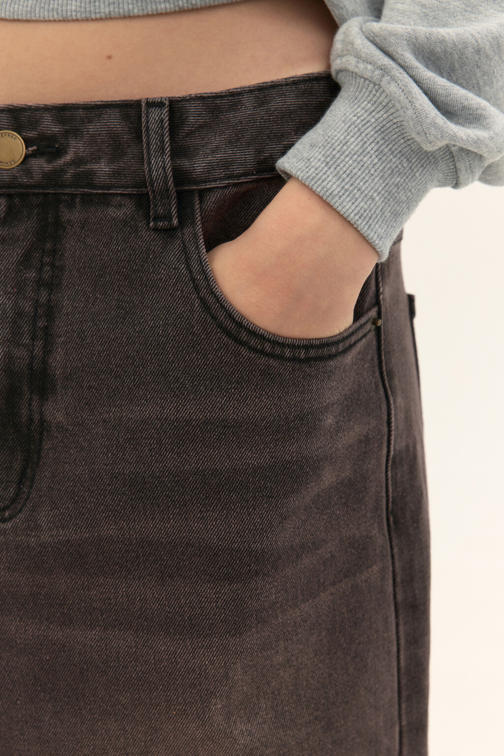 Джинсы baggy fit со средней посадкой - цвет коричневый - 6