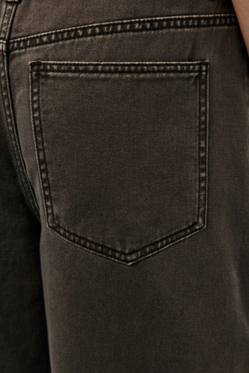 Джинсы baggy с поясом-шнурком - цвет зеленый - 7