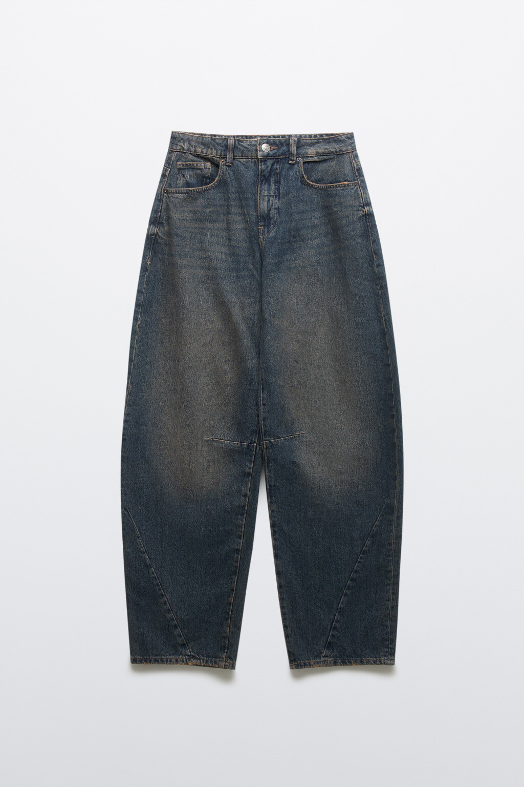 Джинсы barrel fit с высокой посадкой - цвет темный тинт - 7