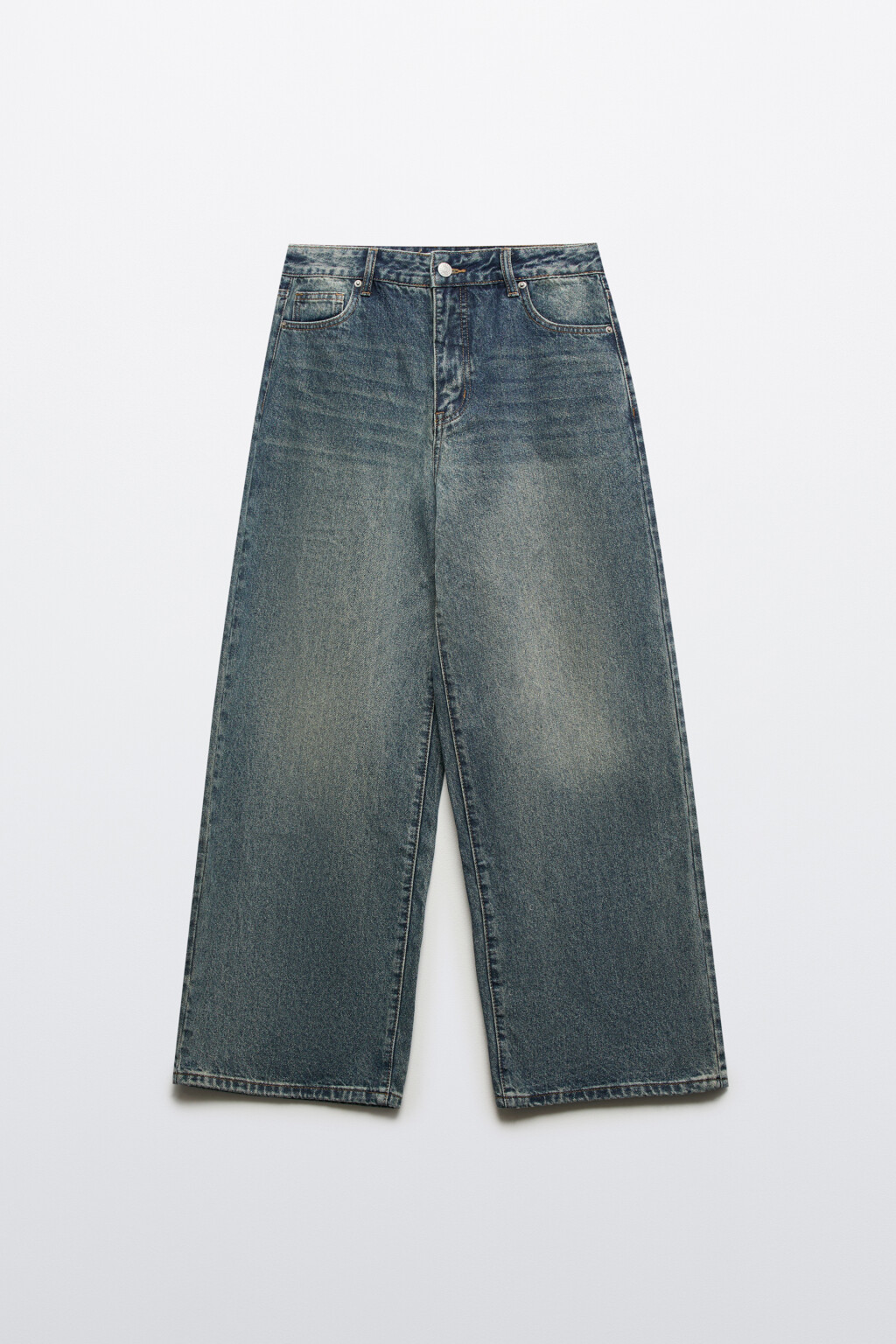 Джинсы baggy fit со средней посадкой - цвет темный тинт - 8