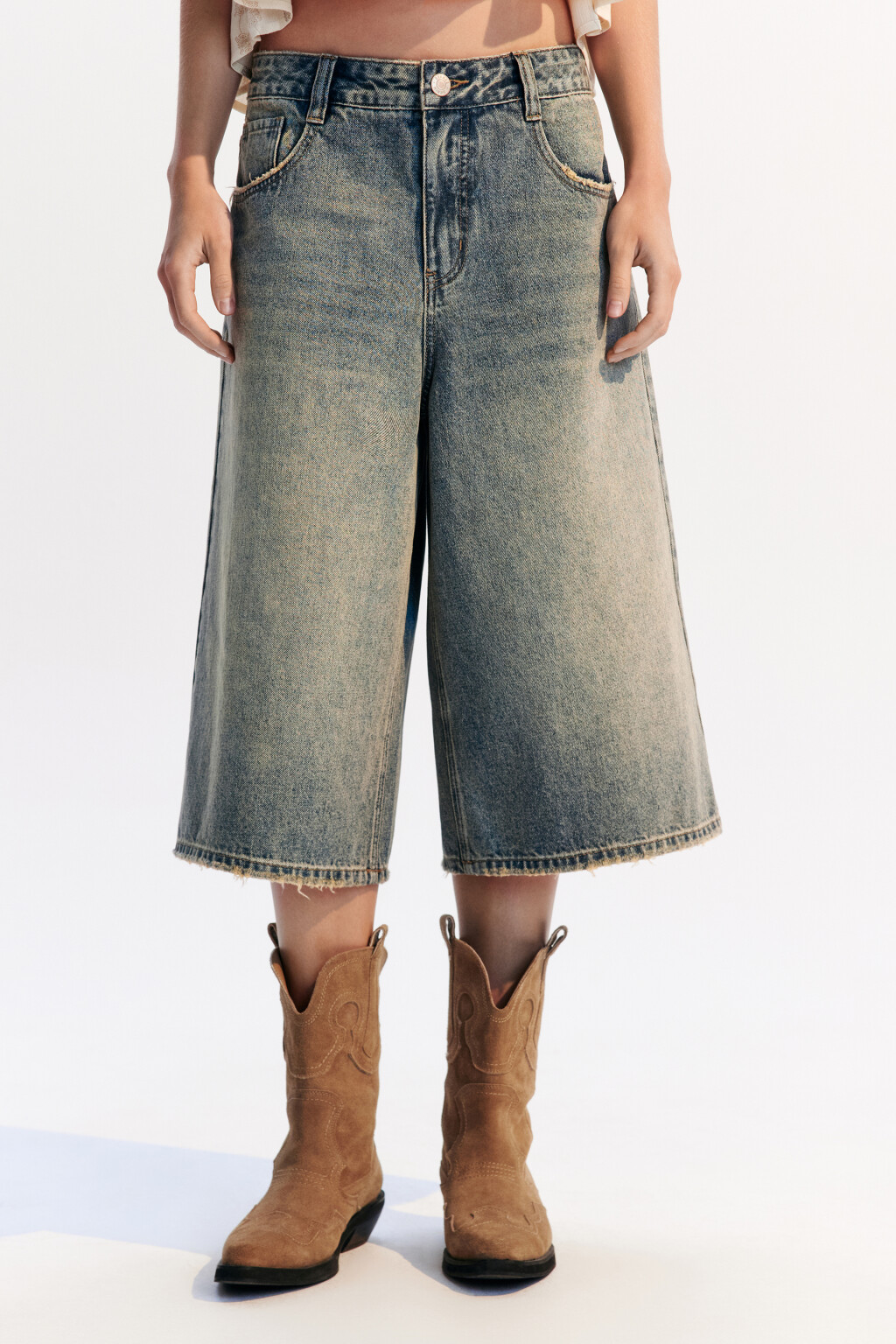 Джортсы с низкой посадкой - цвет темный тинт - 3