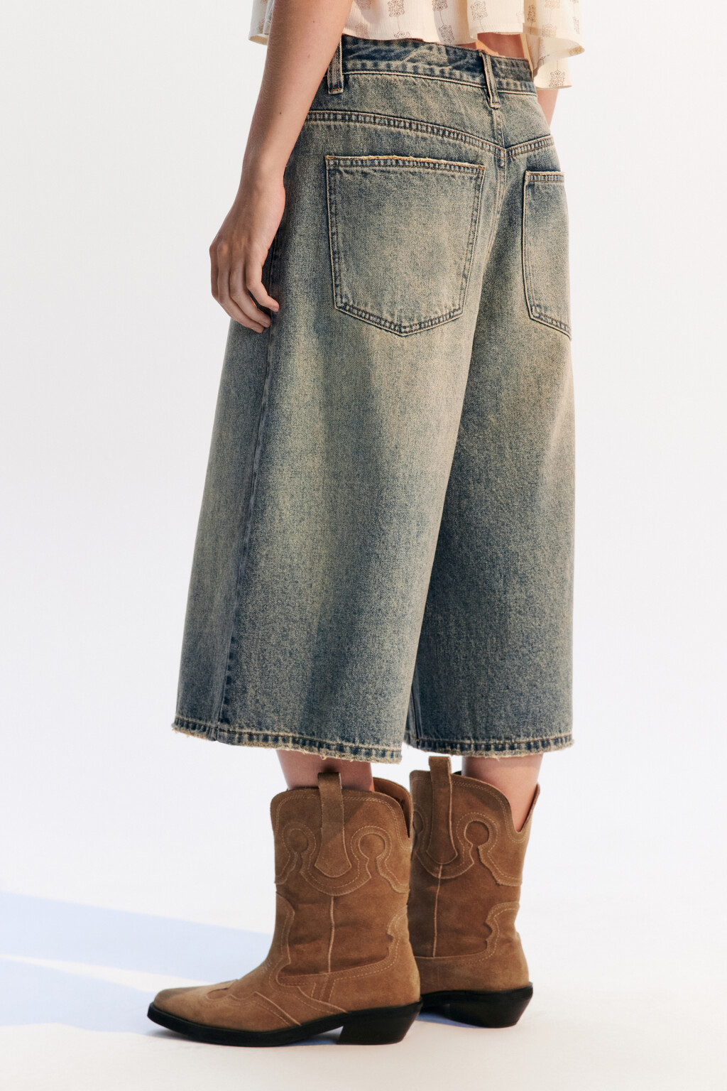 Джортсы с низкой посадкой - цвет темный тинт - 4