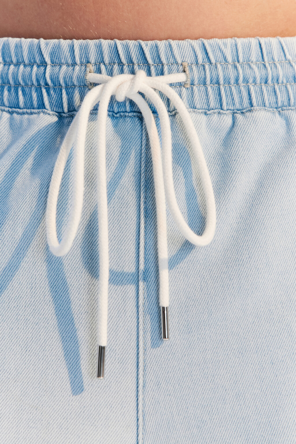 Джортсы с поясом на завязках - цвет голубой - 5
