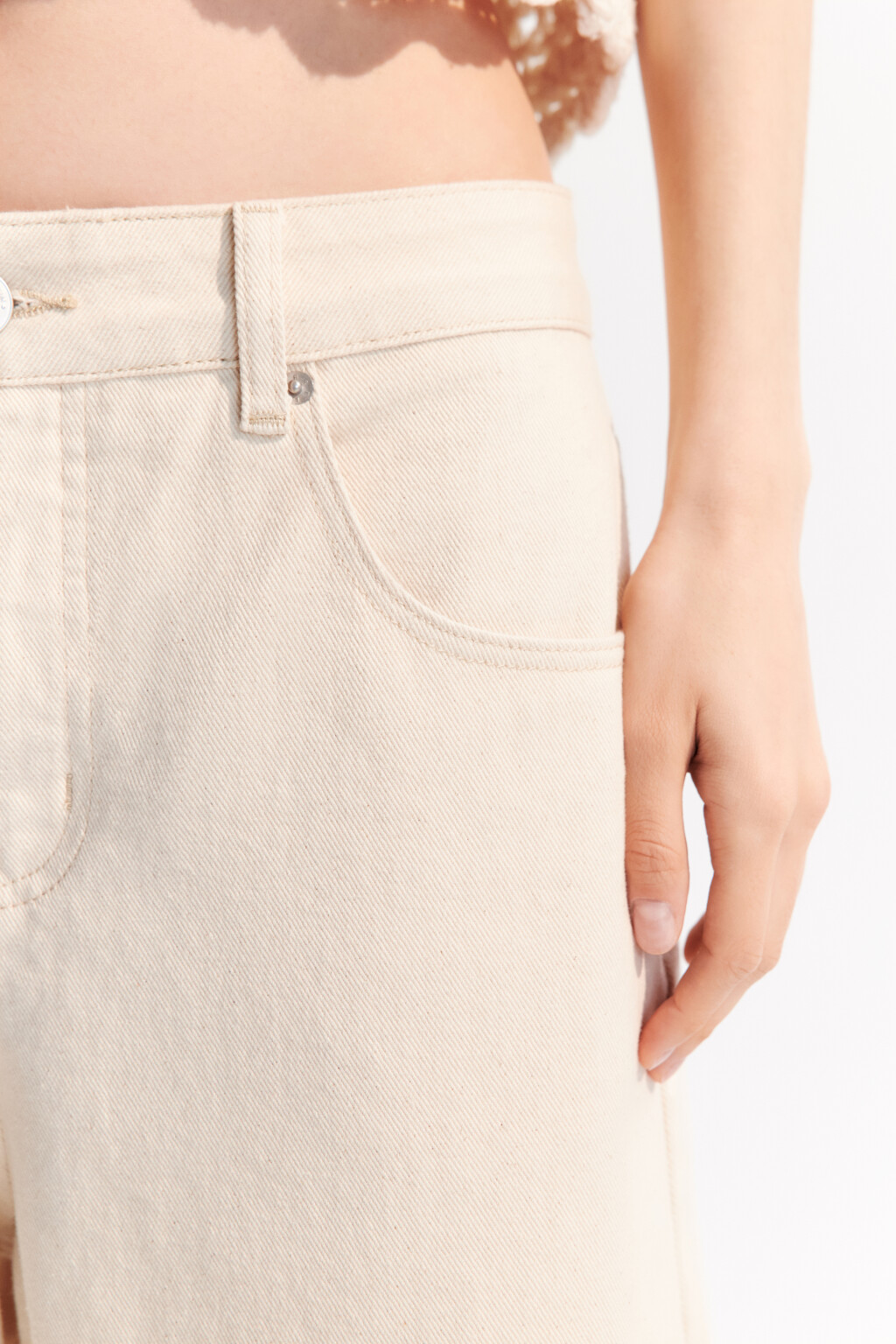 Джортсы с низкой посадкой - цвет бежевый - 6