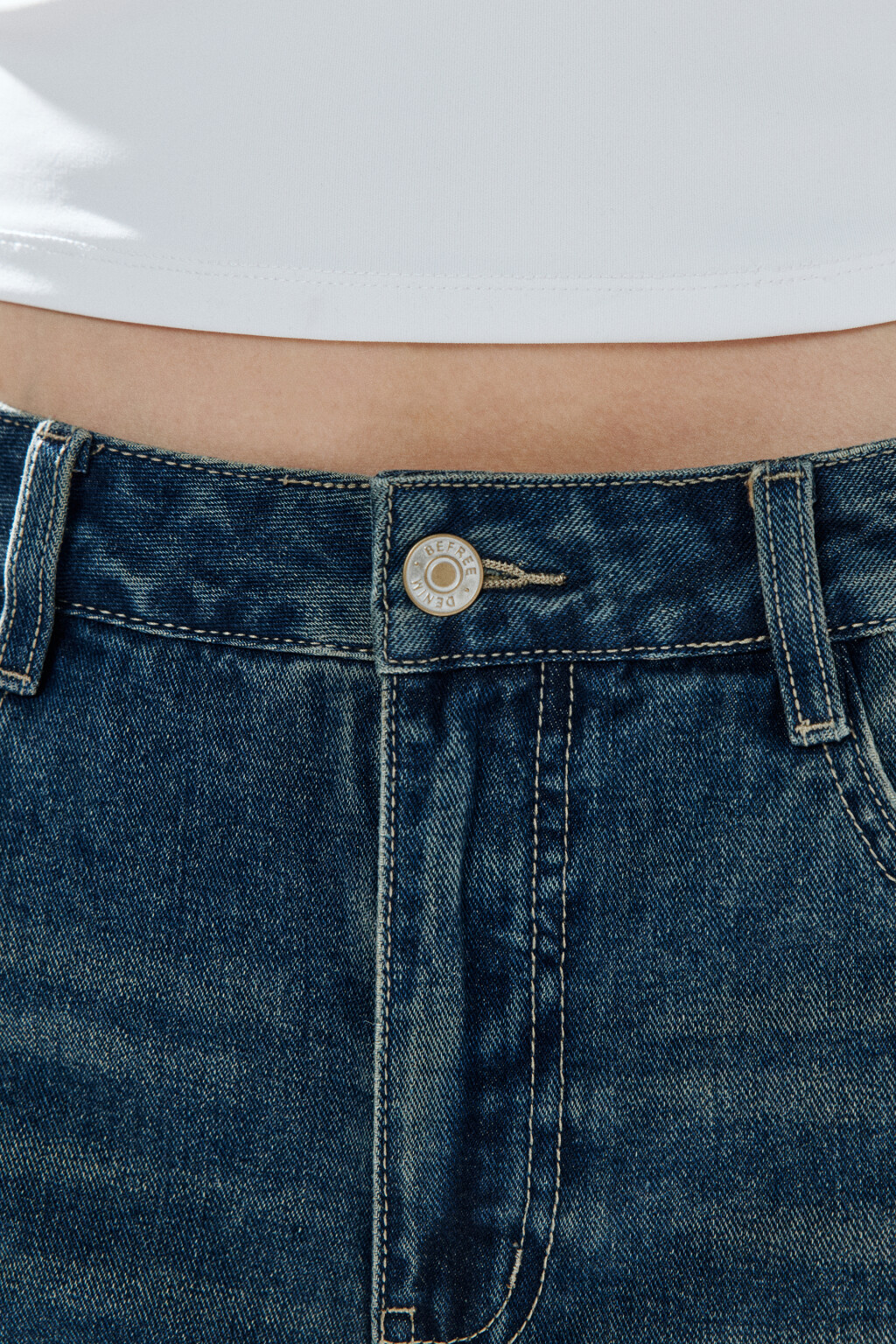 Джортсы широкие с низкой посадкой - цвет синий - 6