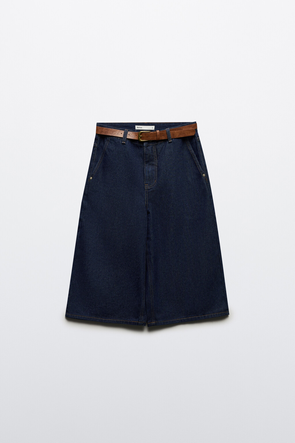 Джортсы широкие с ремнем - цвет синий - 10