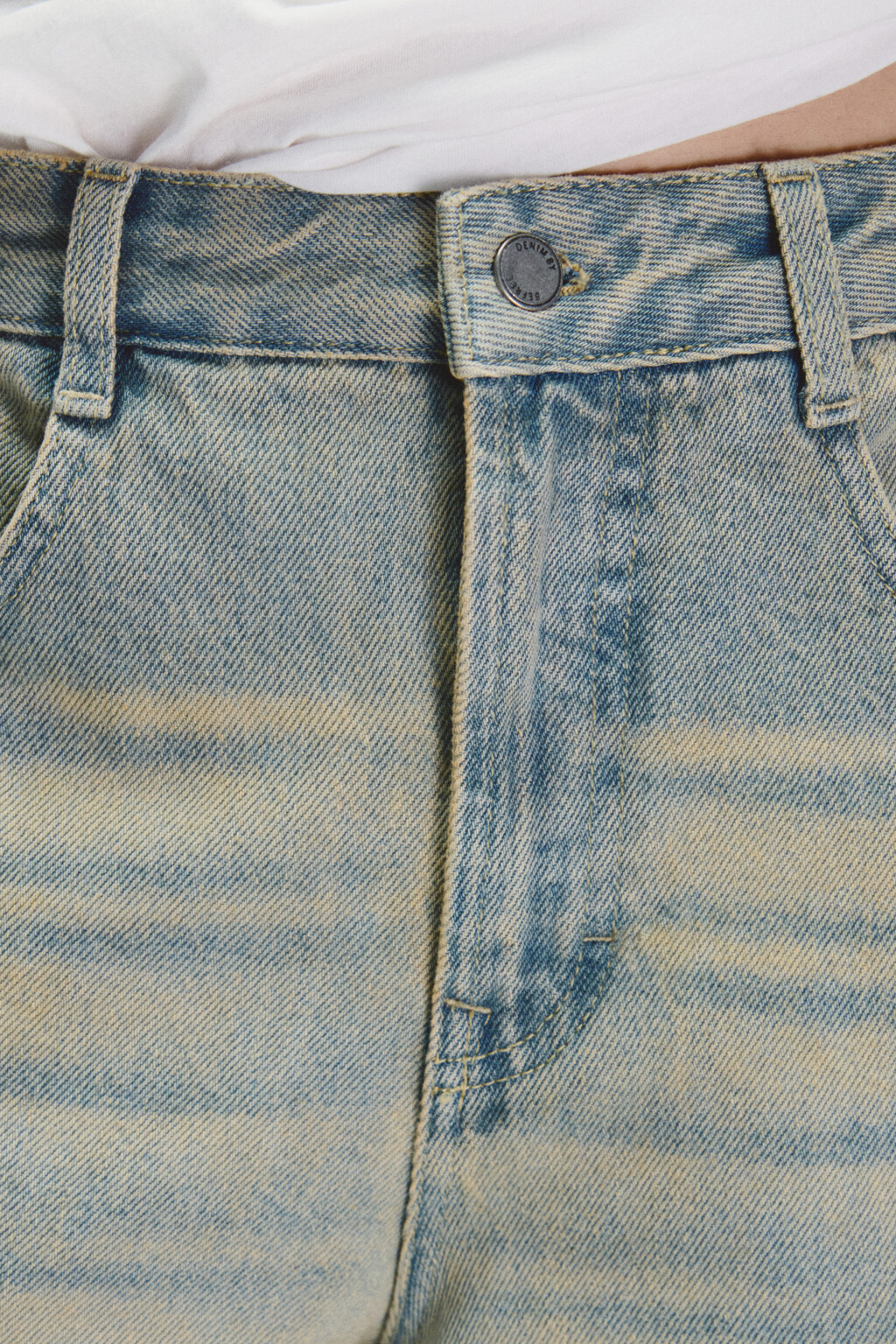 Джортсы рваные с бахромой - цвет синий - 6