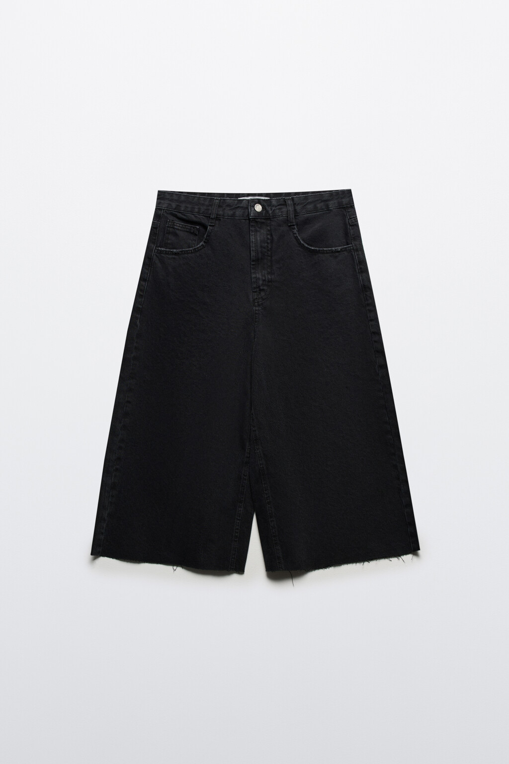 Джортсы рваные с бахромой - цвет черный - 8