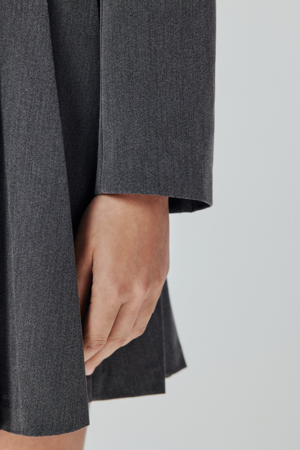 Жакет укороченный однобортный - цвет серый - 6