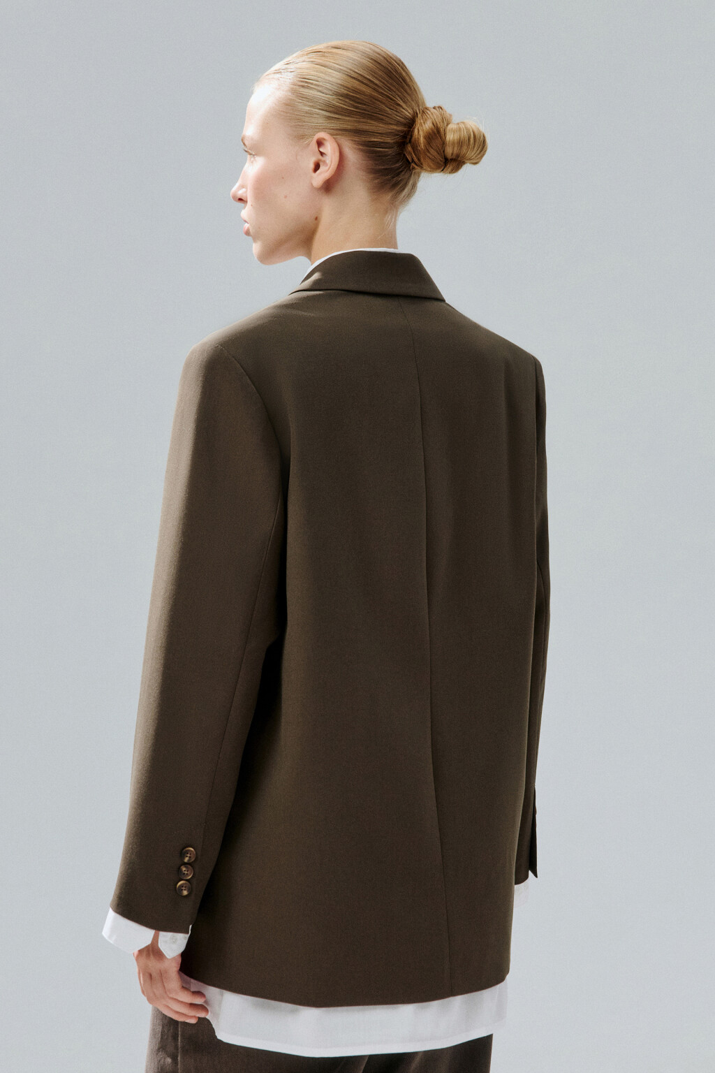 Пиджак с имитацией второго слоя - цвет зеленый - 5