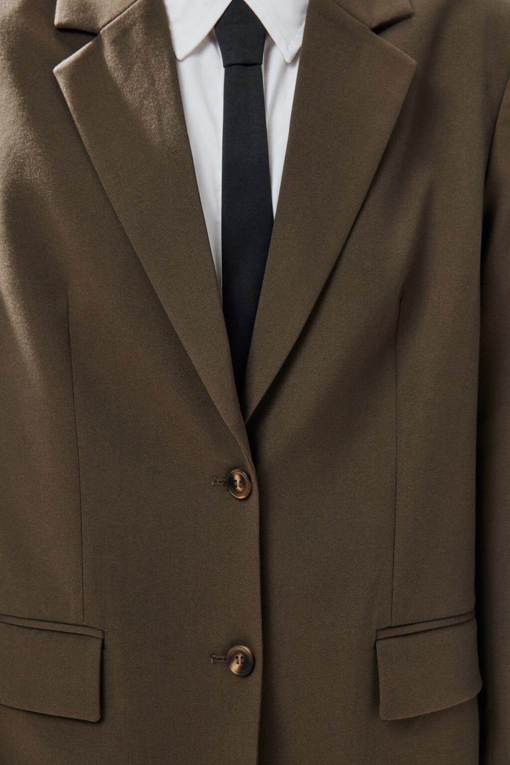 Пиджак с имитацией второго слоя - цвет зеленый - 7