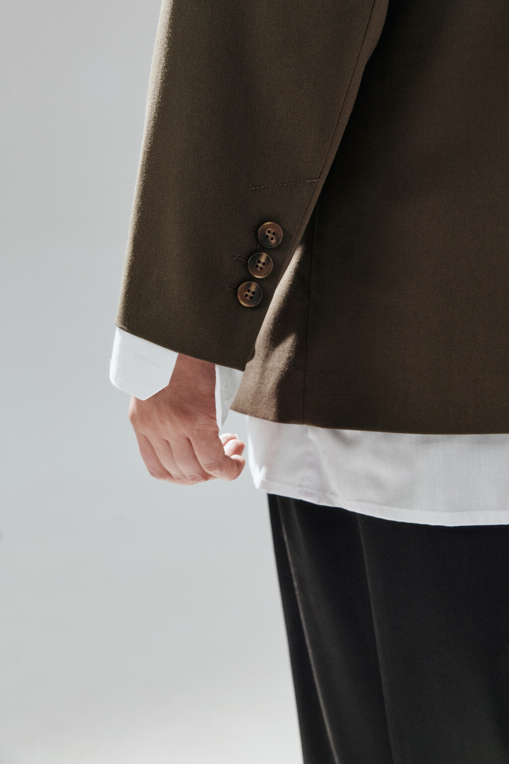 Пиджак с имитацией второго слоя - цвет зеленый - 6