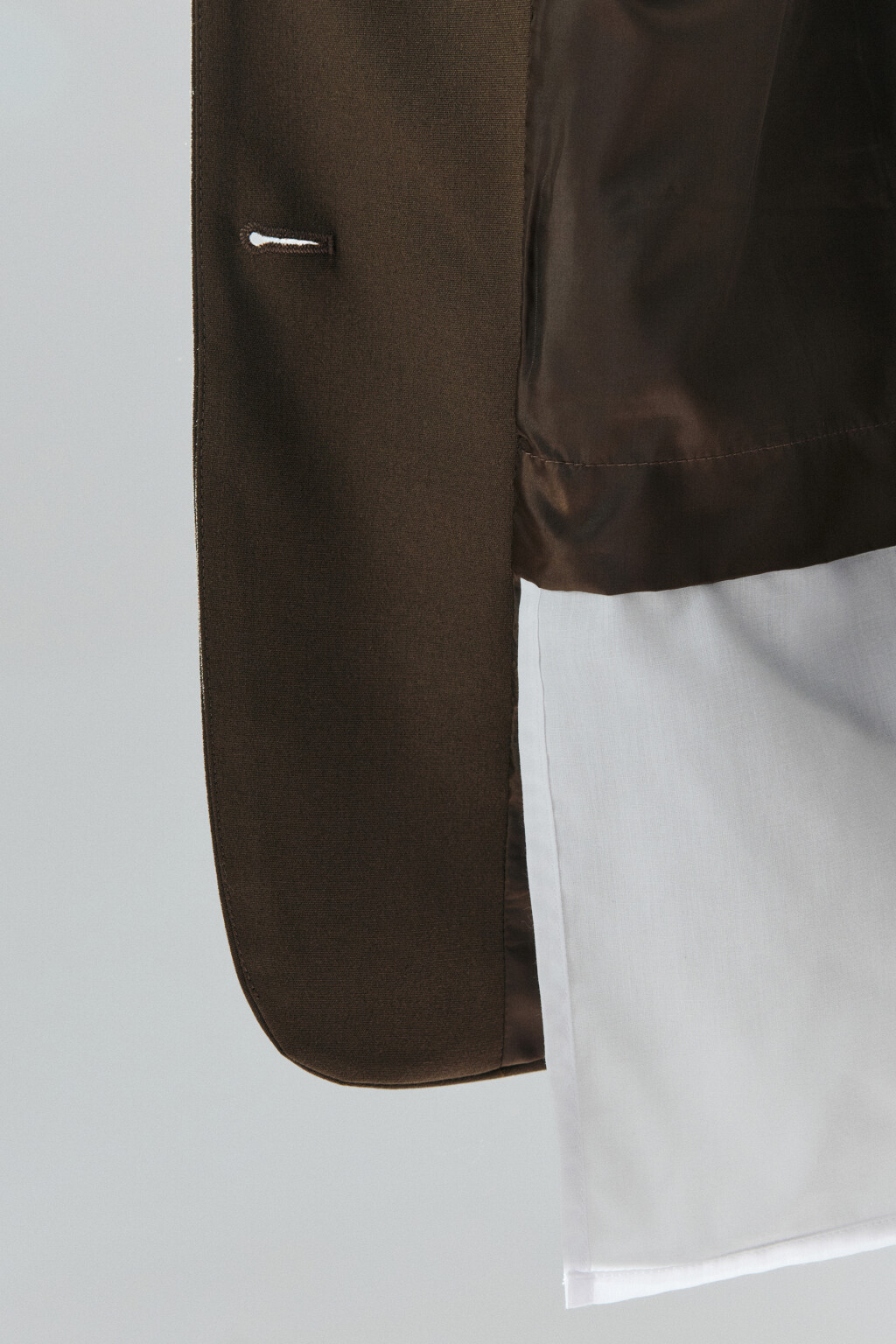 Пиджак с имитацией второго слоя - цвет зеленый - 7