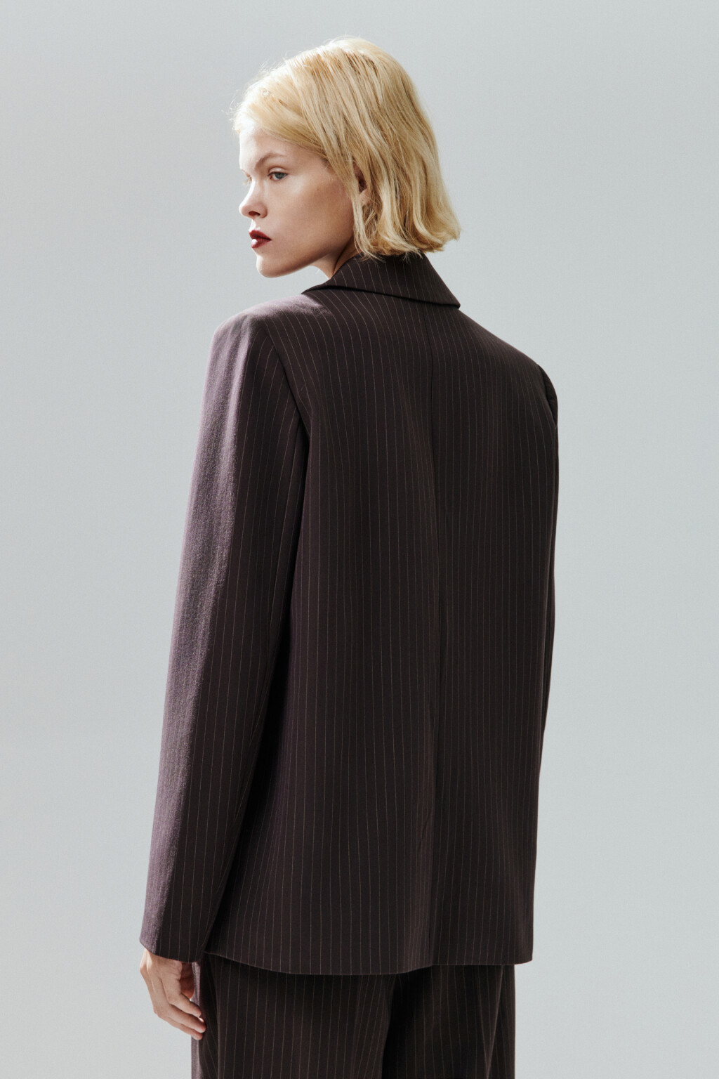 Пиджак классический однобортный - цвет коричневый - 6