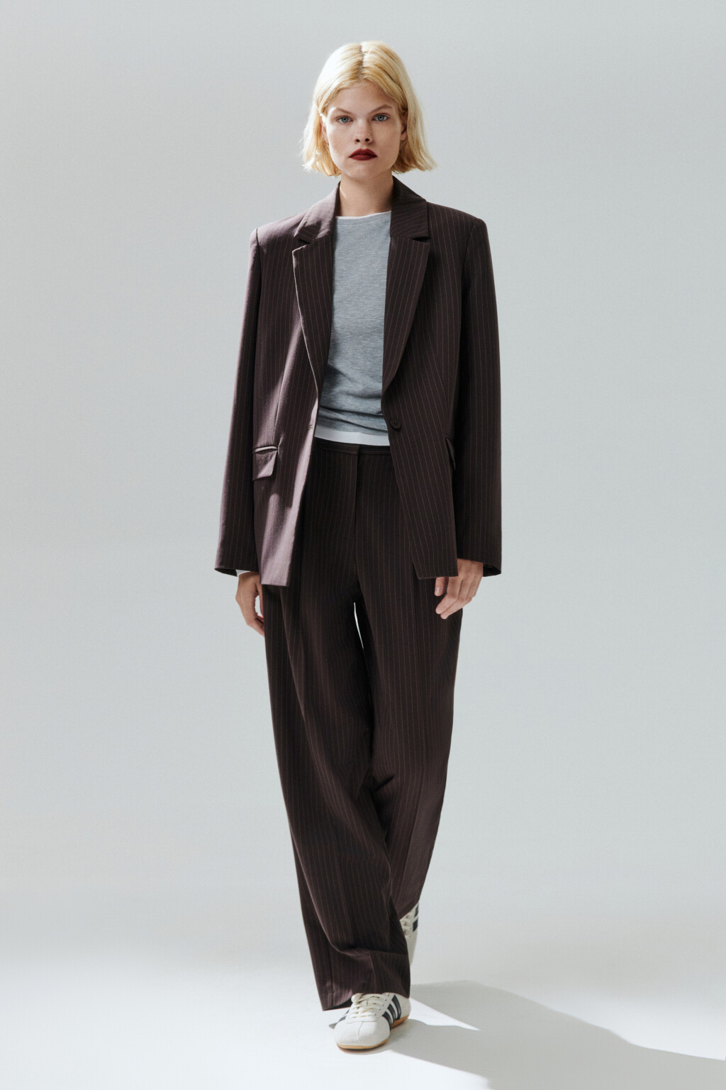 Пиджак классический однобортный - цвет коричневый - 7