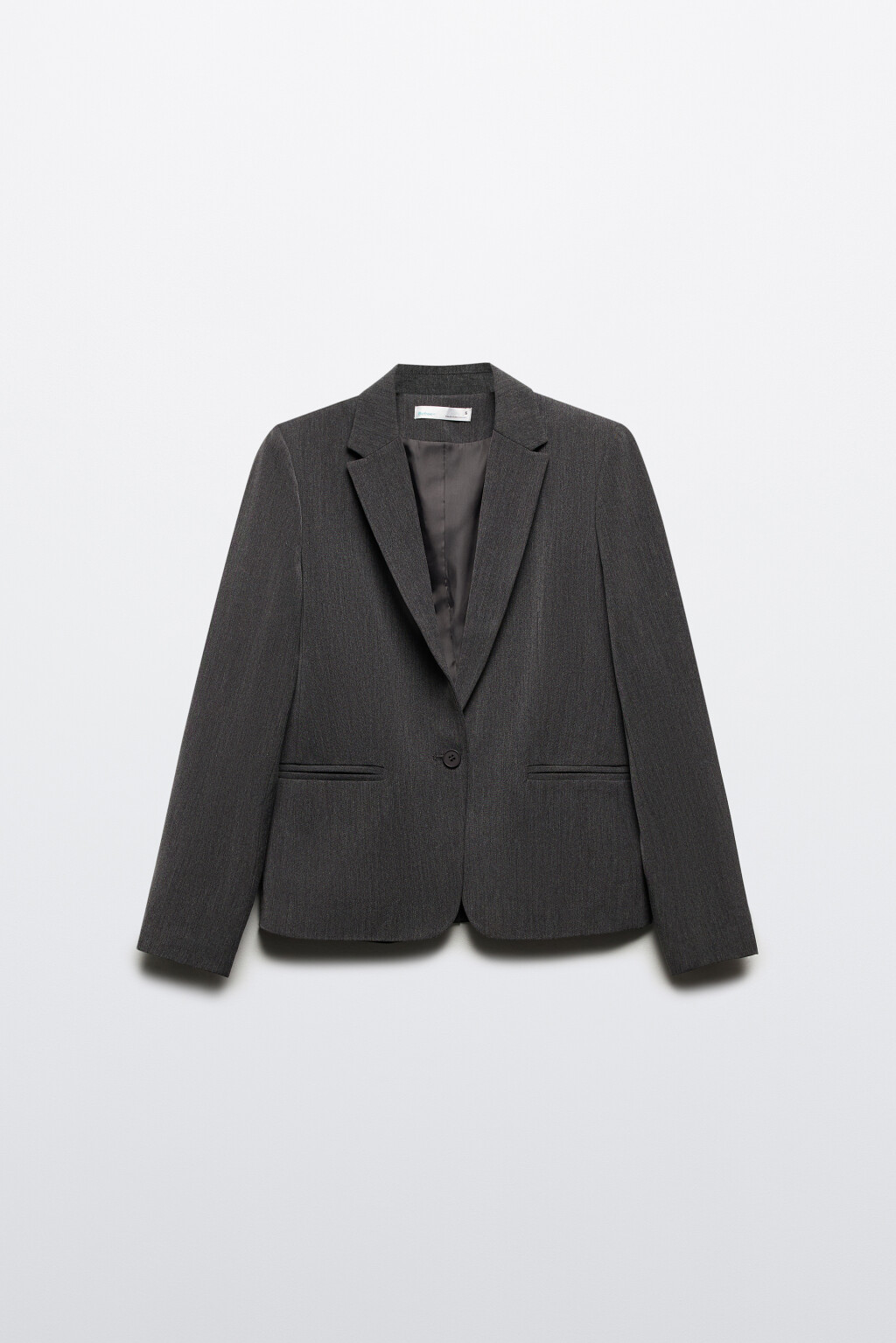Пиджак короткий приталенный - цвет серый - 9