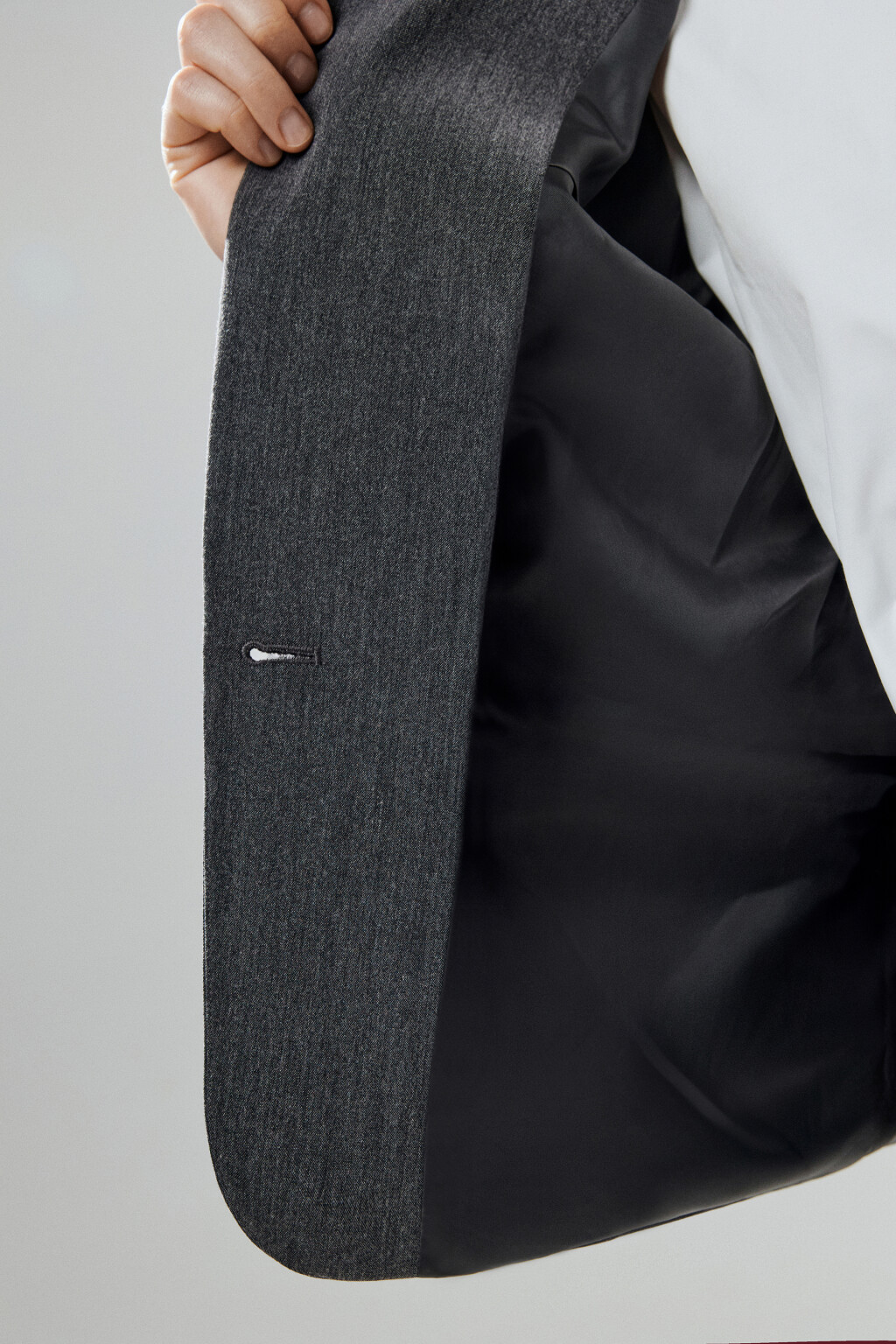 Пиджак короткий приталенный - цвет серый - 8