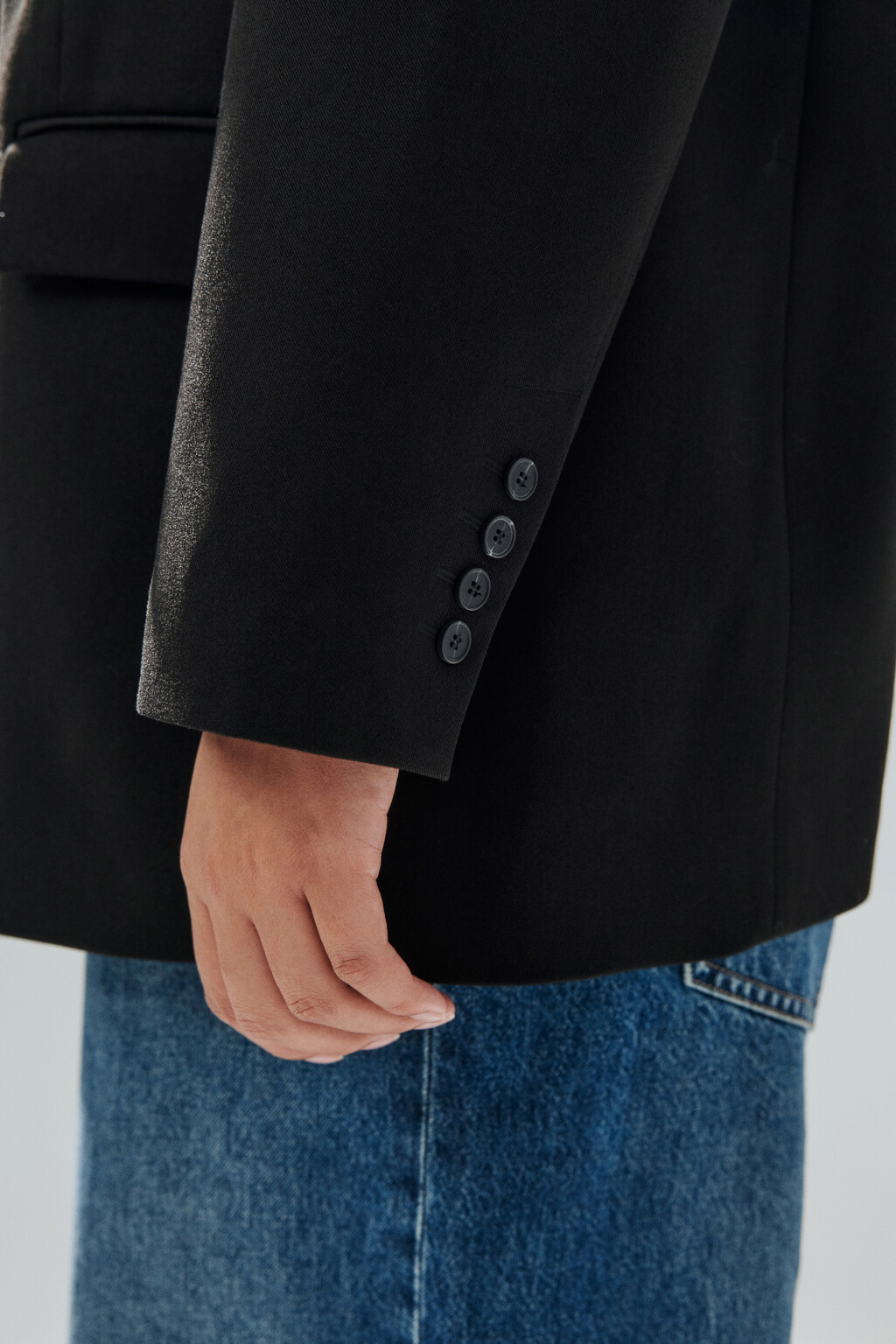 Пиджак классический однобортный - цвет черный - 7