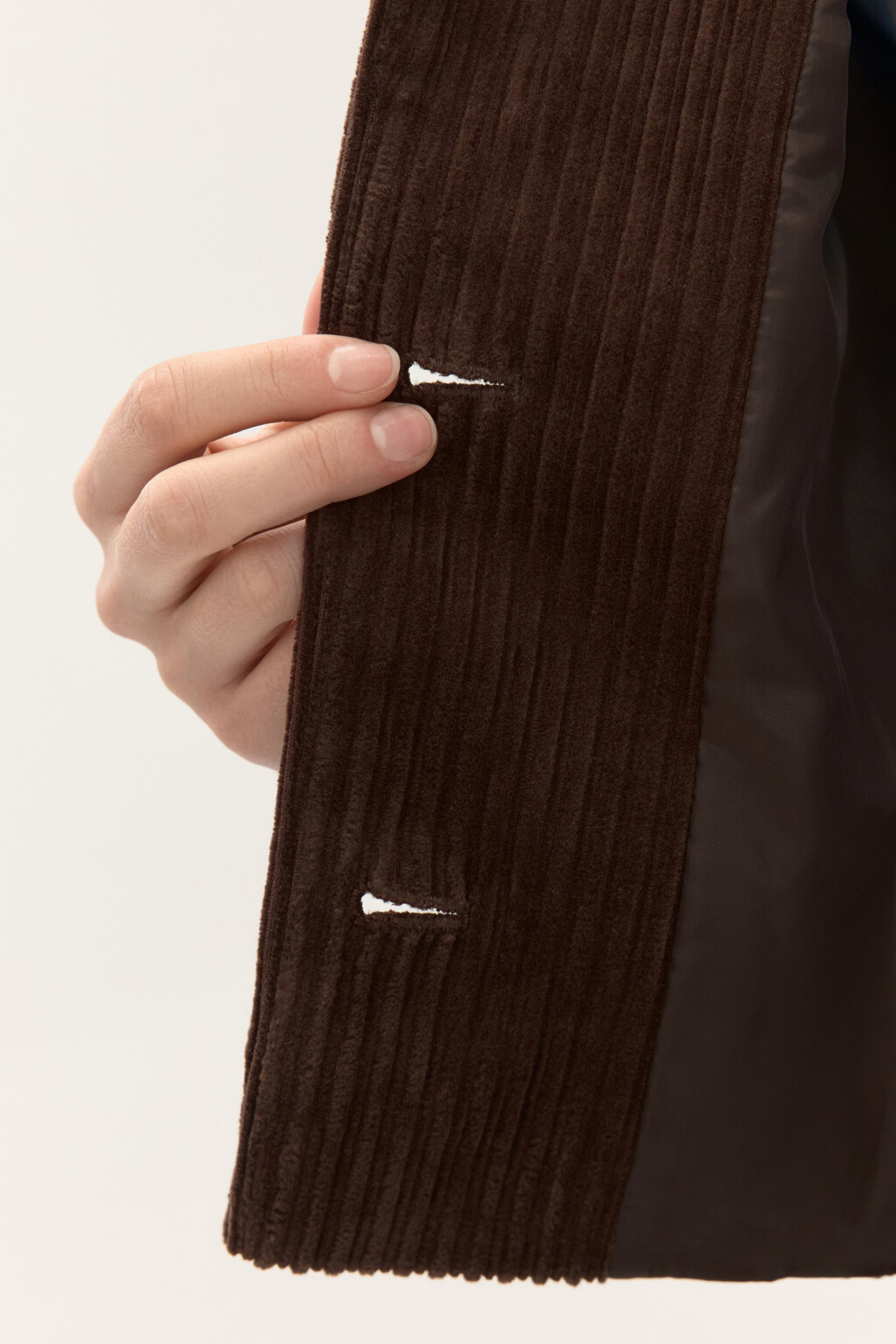 Жакет короткий с отложным воротником - цвет коричневый - 7