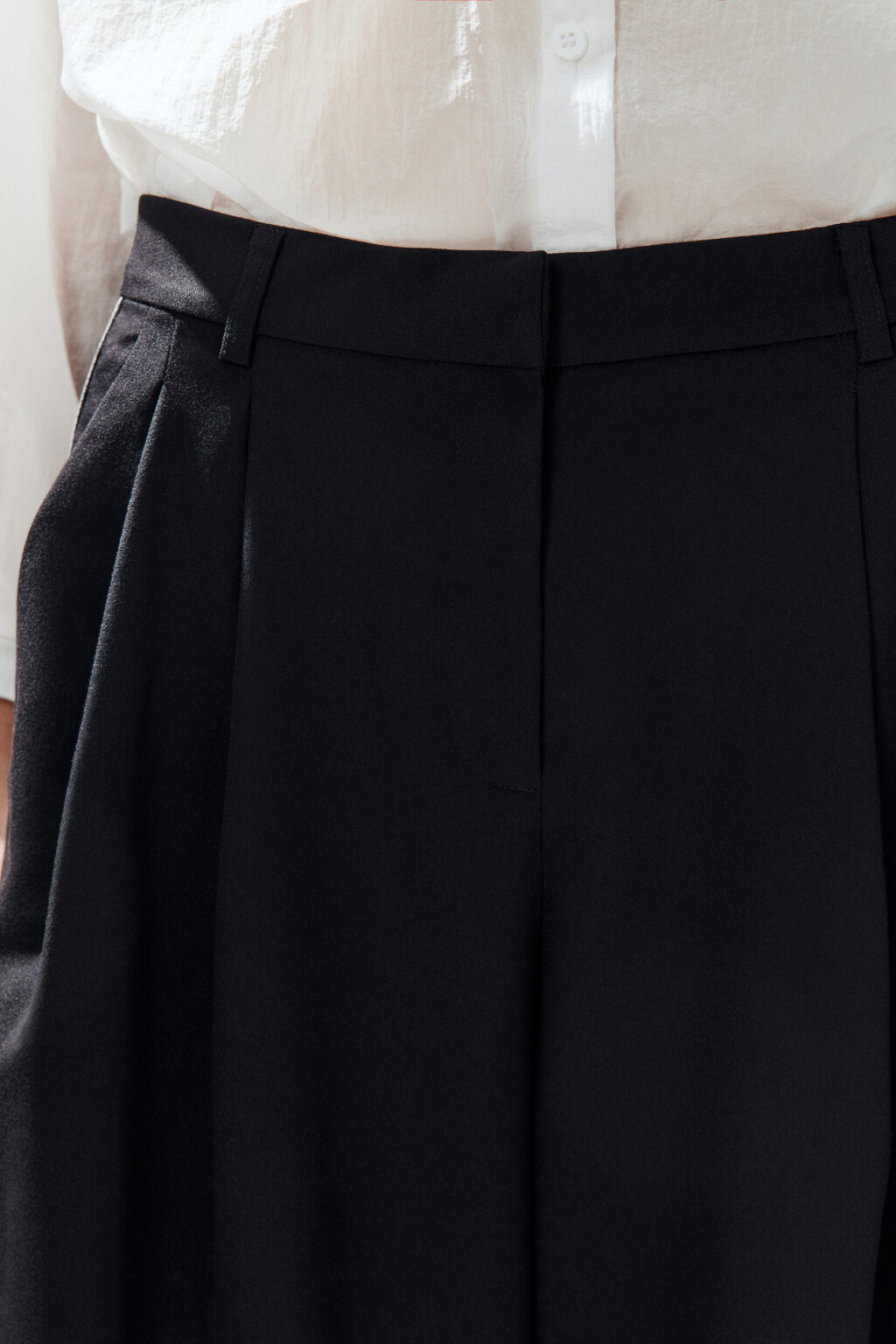 Брюки костюмные с лампасами - цвет черный - 6