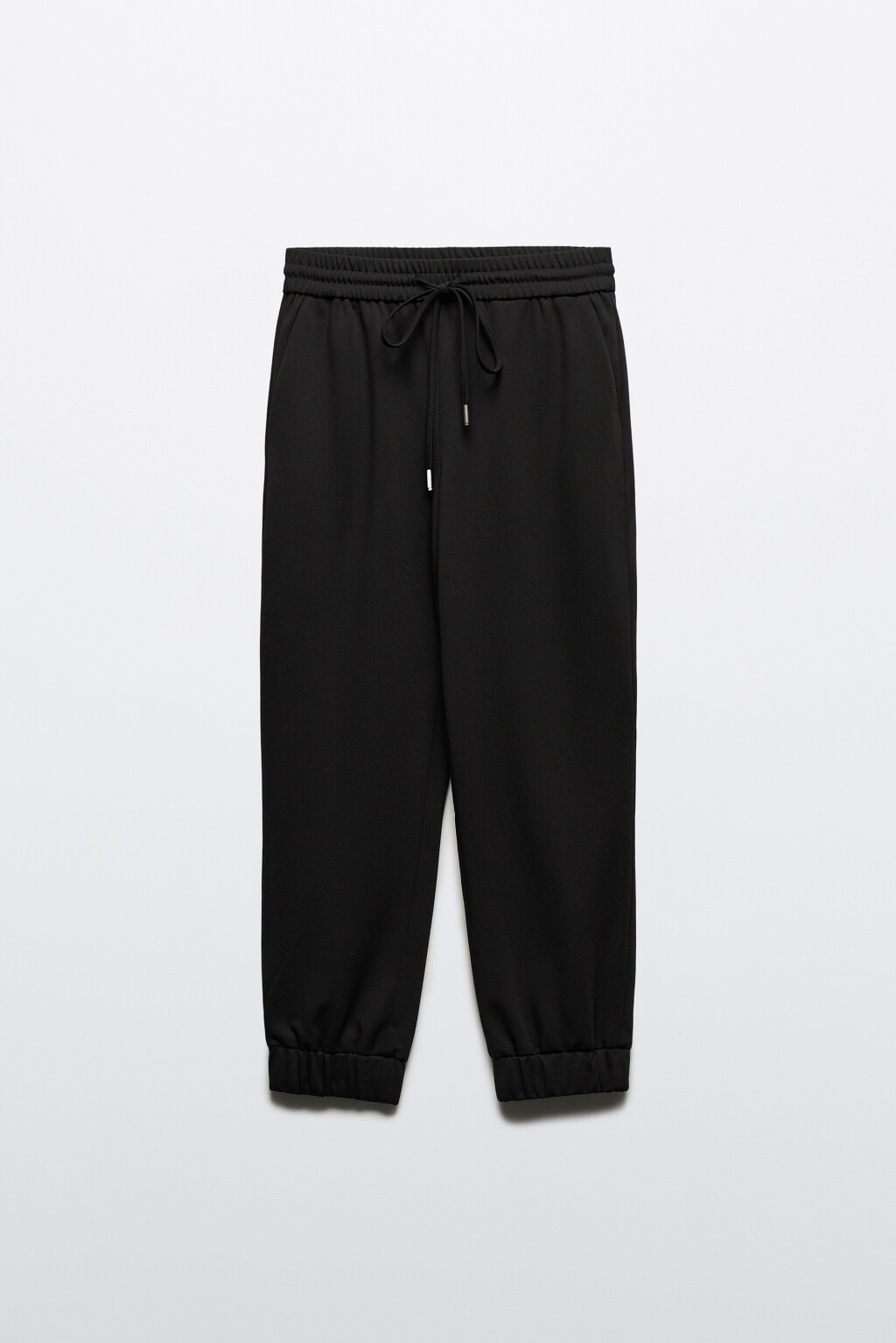 Брюки-джоггеры с завязками - цвет черный - 7