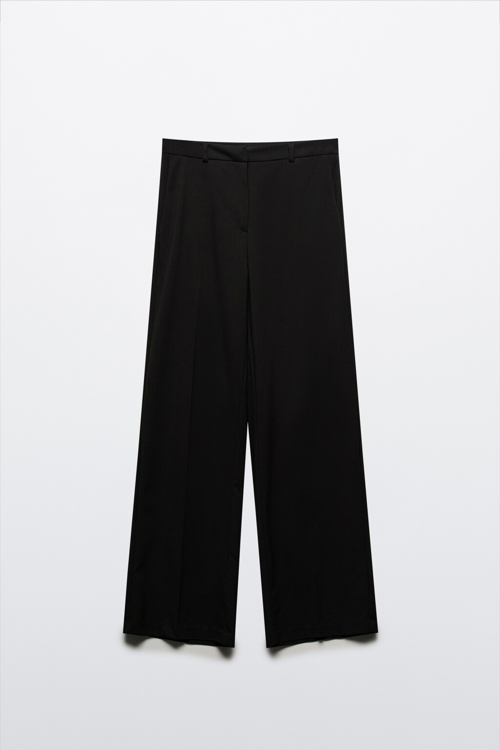 Брюки костюмные с высокой посадкой - цвет черный - 7