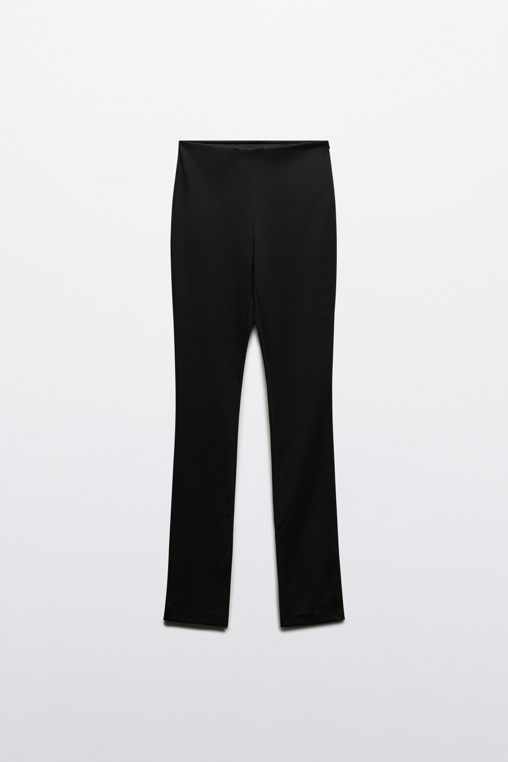 Брюки облегающие с разрезами - цвет черный - 7