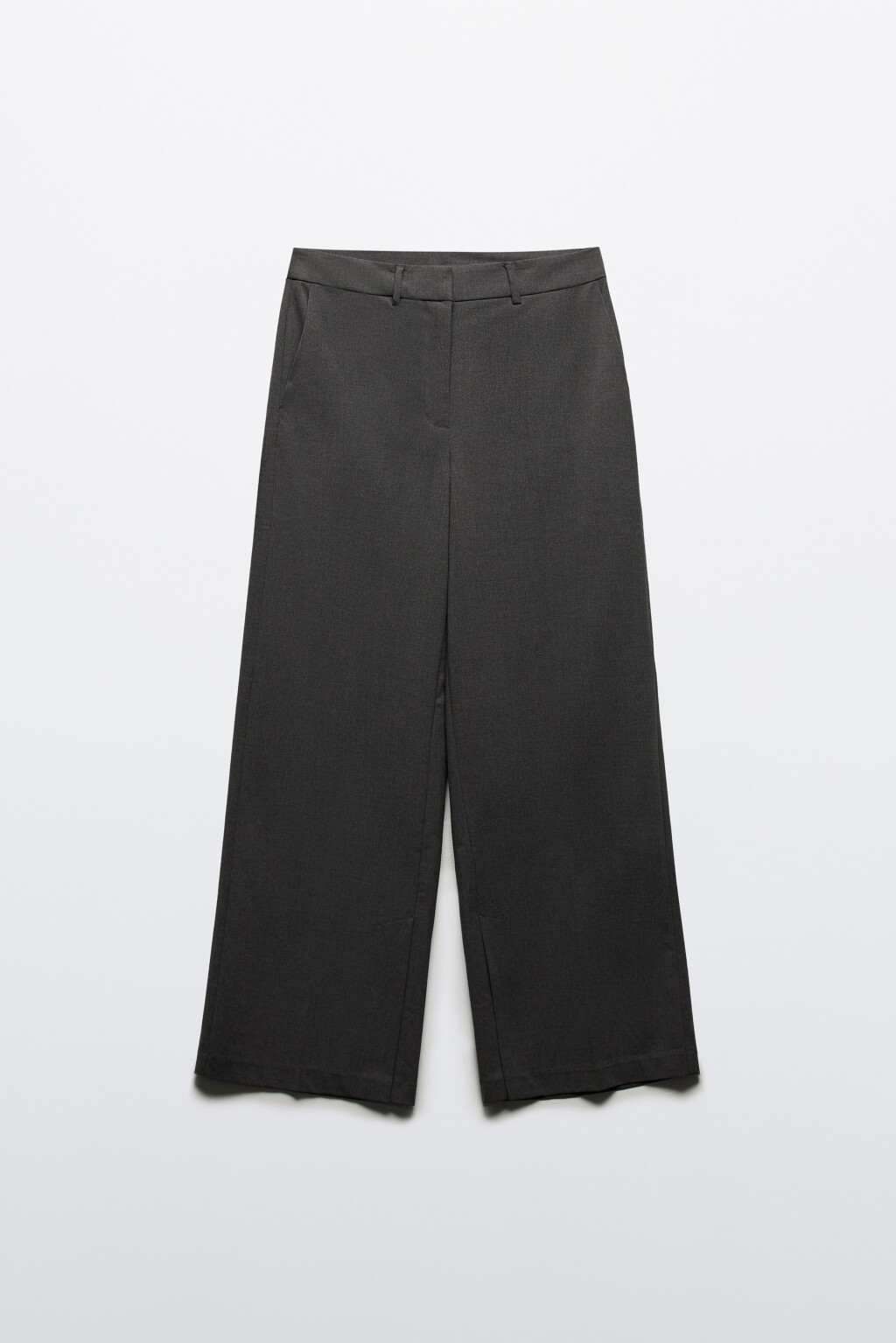 Брюки костюмные с разрезами - цвет серый - 9