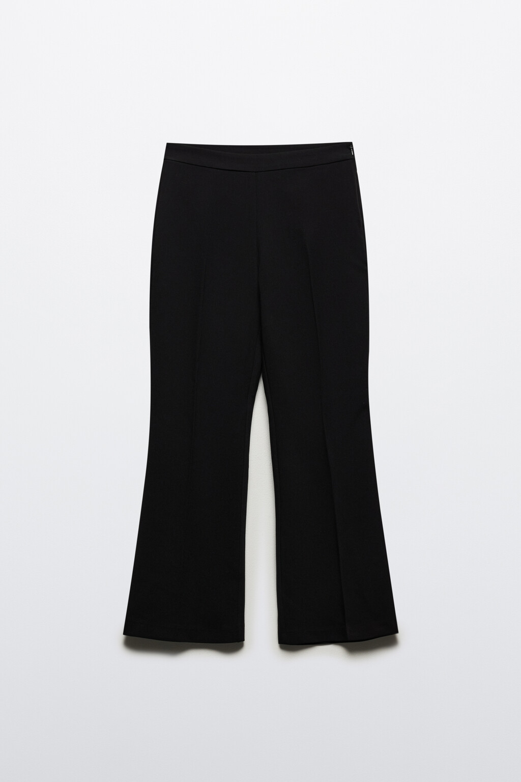 Брюки клеш укороченные - цвет черный - 8