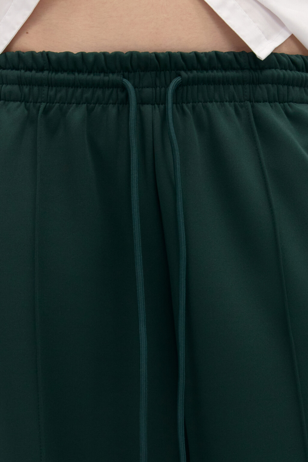 Брюки широкие с лампасами - цвет зеленый - 5