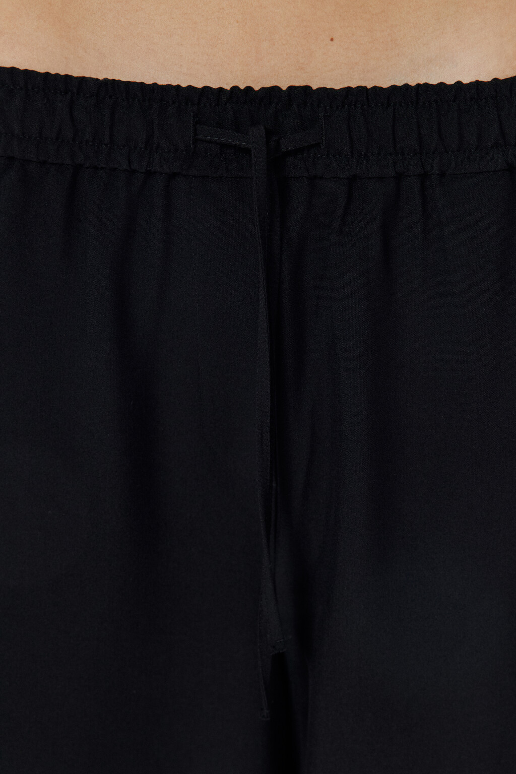 Брюки широкие с лампасами - цвет черный - 6