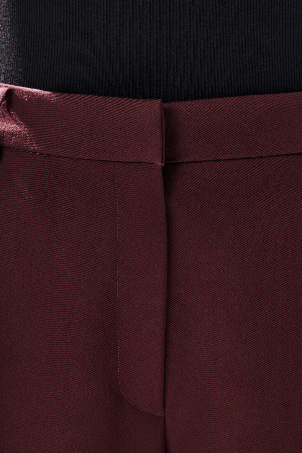 Брюки костюмные с низкой посадкой - цвет бордовый - 5